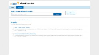 Frontier : eSpark Learning