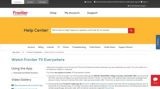 How to Watch Frontier TV Everywhere | Frontier.com