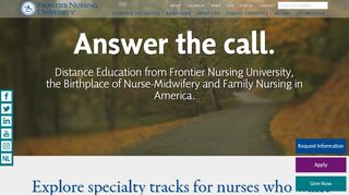 Frontier Nursing University | Nurse Midwife | Nurse Practitioner ...
