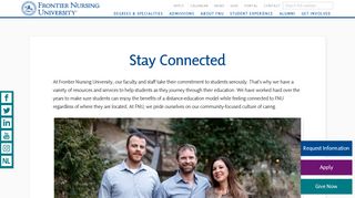 Stay Connected | Frontier Nursing University