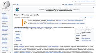 Frontier Nursing University - Wikipedia