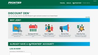 Discount Den Signup | Frontier Airlines
