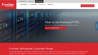 Frontier Wholesale Customer Model | Frontier Wholesale