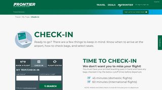 Boarding Pass - Check-In | Frontier Airlines