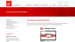 Frontline Central for Members | Frontline Stores Australia