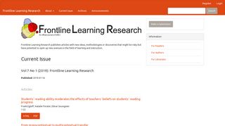 Frontline Learning Research