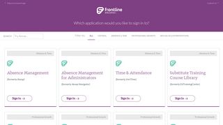 Sign in to your Frontline Education Application | Frontline Education