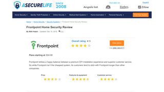2019 Frontpoint Security Reviews | ASecureLife.com