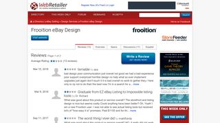 Frooition eBay Design: Reviews, news, discussions, compatibility info ...