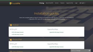 FrootVPN | Installation Guides