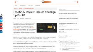 FrootVPN Review: Should You Sign Up For It? - Security Gladiators