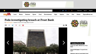 Feds investigating breach at Frost Bank - San Antonio Express-News