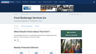 Frost Brokerage Services Inc in San Antonio, TX | US News Financial ...