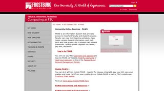 Mobile PAWS - PAWS - Frostburg State University