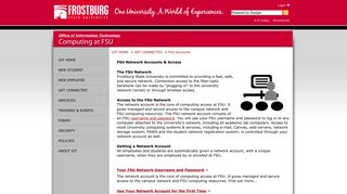 FSU Accounts - Frostburg State University