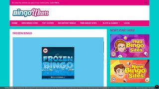 Frozen Bingo | You Have 120 FREE Bingo Tickets Here! - Bingo Mum