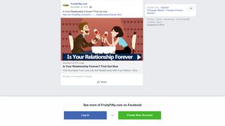 FruityFifty.com - Is Your Relationship Forever? Find out... | Facebook