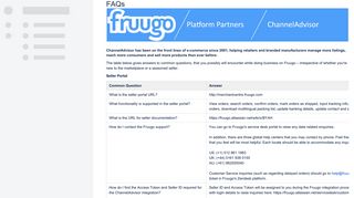 FAQs - Retailer Support & Documentation - Fruugo Knowledge Base
