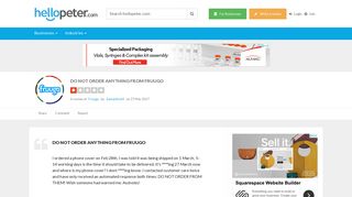 DO NOT ORDER ANYTHING FROM FRUUGO | Fruugo on Hellopeter ...
