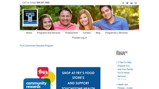 Fry's Community Rewards Program - Touchstone Health Services