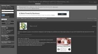 Fry's Forum - Does your Fry's store have public internet?