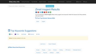 Zmail inogent Results For Websites Listing - SiteLinks.Info