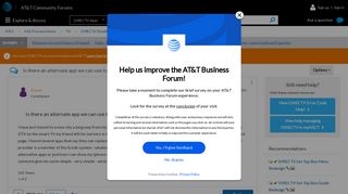 Is there an alternate app we can use to replace ou... - AT&T ...
