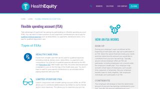 Flexible spending account (FSA) | HealthEquity