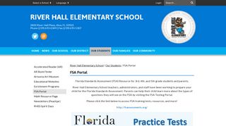 FSA Portal - River Hall Elementary School