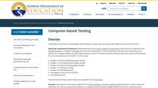 Computer-based Testing - Florida Department Of Education