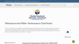FSAA Performance Task Portal by Measured Progress - the FSAA Portal