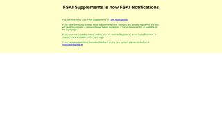 FSAI Supplements offline