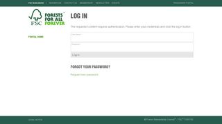 FSC Forest Stewardship Council ® · Log in