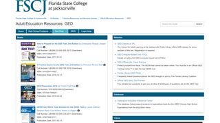 GED - Adult Education Resources - LibGuides at Florida State College ...