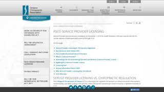 FSCO Service Provider Licensing - OCA