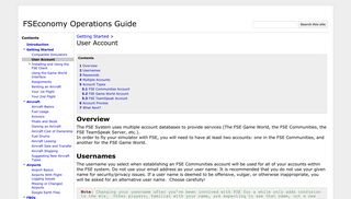 User Account - FSEconomy Operations Guide - Google Sites