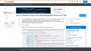 login to Website Fshare with HttpWebRequest always error 400 ...