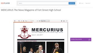 MERCURIUS The News Magazine of Fort Street High School - PDF