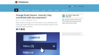 Orange Email closure - how do I stay connected with my customers ...