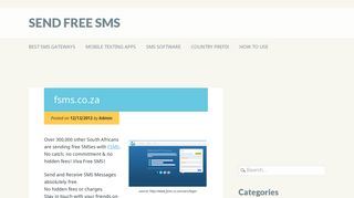fsms.co.za - Send free SMS
