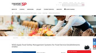 WSQ Apply Food Safety Management Systems for Food Service ...
