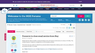 Freeserve to close email service from May - MoneySavingExpert.com ...