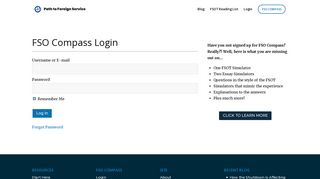 FSO Compass Login - Login - Path to Foreign Service