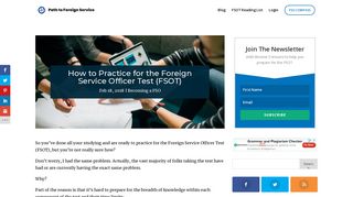 How to Practice for the Foreign Service Officer Test (FSOT) - Path to ...