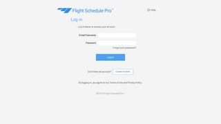 Flight Schedule Pro Login