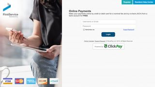 FirstService Residential | Online Monthly Payments - ClickPay