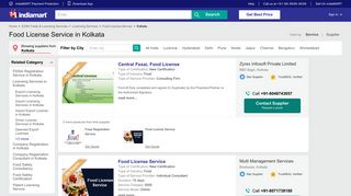 Food License Service in Kolkata - IndiaMART