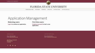 Application Management - Florida State University