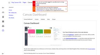 Canvas Dashboard: Org: Canvas Instructor Training ... - Canvas FSU