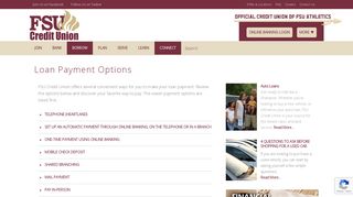 Loan Payment Options | FSU Credit Union